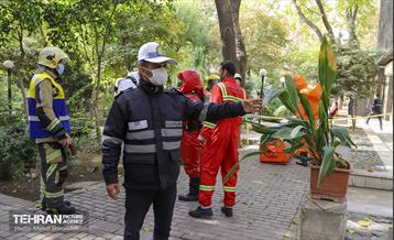 مانور انتشار مواد شیمیایی در منطقه۷