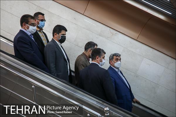 مراسم بهره برداری از ایستگاه های مترو اقدسیه و مرزداران 1