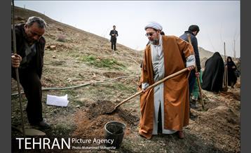 آئین کاشت نهال در بوستان جنگلی سرخه حصار 16