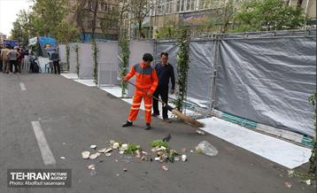 خدمت‌رسانی موکب زینبیه(س) منطقه ۸ در مصلای تهران 1