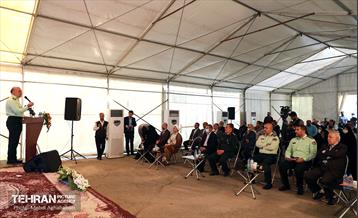 آیین کلنگ زنی ساخت سومین کلانتری منطقه هشت