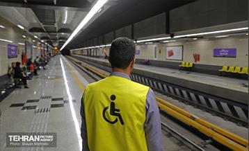 بهره‌برداری از ورودی ویژه توانیابان مترو بریانک 7