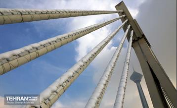 تهران برفی از نمای برج میلاد 17