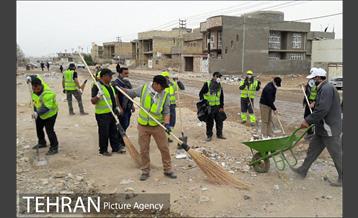 فعالیت های منطقه 2 شهرداری تهران در شهر کوت عراق برای زائرین اربعین حسینی 1