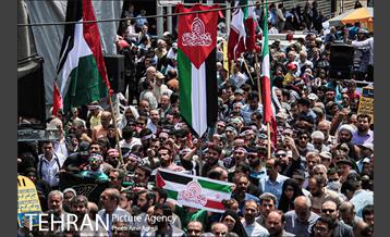 حضور اعضای هیئت هنر در راهپیمایی روز قدس 8