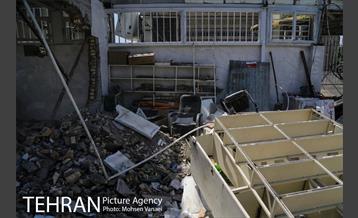 رفع خطر طبقه سوم پاساژ 102 در خیابان امام خمینی(ره)  11