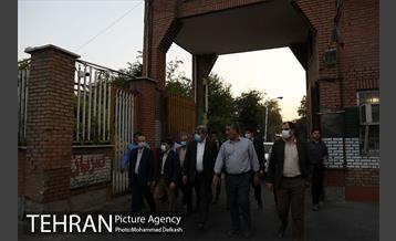 بازدید شهردار تهران از ضلع جنوبی خیابان استاد معین در پادگان جی 24