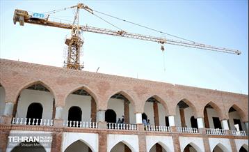 بازدید پیروز حناچی و مهدی چمران از پروژه خانه شهر(بلدیه قدیم) 1