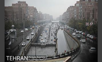 بارش باران پاییزی در تهران- 2