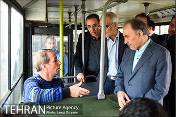 بازدید شهردار تهران از خطوط اتوبوسرانی  1
