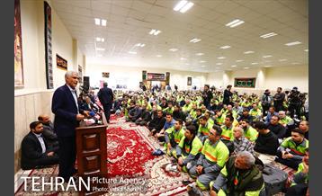 مراسم اعزام کاروان خادم الحسین (ع) شهرداری تهران به عتبات عالیات با حضور شهردار تهران 2