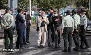 مراسم تشییع و خاکسپاری دوشهید گمنام دفاع مقدس در دریاچه چیتگر 1