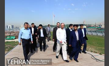 بازدید شهردار تهران از آخرین مراحل ساخت باغ کتاب تهران 24