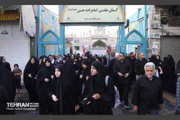 آیین پیاده‌روی جاماندگان اربعین حسینی در مناطق شهرداری تهران 23