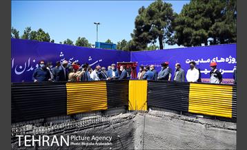 آیین بهره برداری از پروژه های مدیریت سیلاب در غرب تهران  26