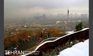 بارش پاییزی برف در ارتفاعات بوستان کوهستانی آبشار تهران‎ 40