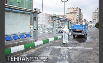 ضدعفونی معابر سطح شهر 16