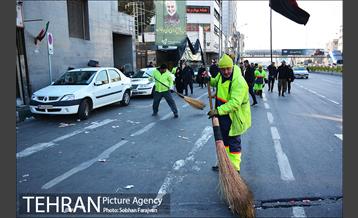 خدمات رسانی شهرداری تهران در آیین تشییع پیکر سردار شهید قاسم سلیمانی-3 7