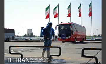 ضد عفونی پایانه مسافربری غرب 18