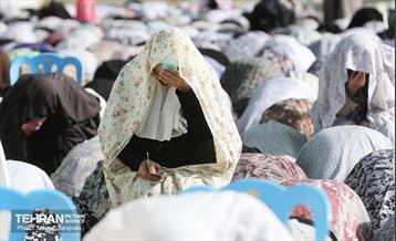 اقامه نماز عید فطر در محله بهرود 11