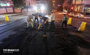 عملیات آسفالت ریزی در منطقه 5 35