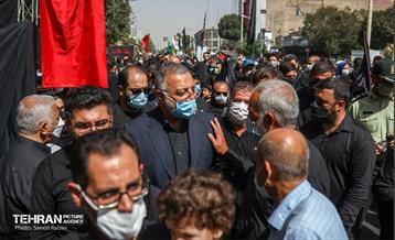 حضور شهردار تهران در مراسم پیاده روی جاماندگان اربعین حسینی 10