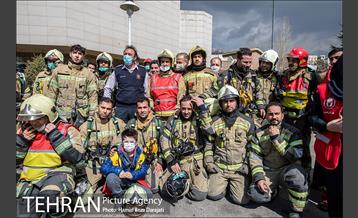مانور عملیات آتش نشانی در شمال تهران 26