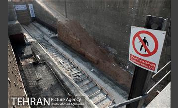 مراسم ورود ماشین حفار به ایستگاه B7 خط 7مترو 12