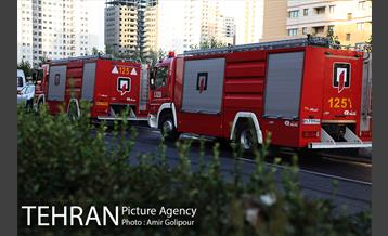 آتش سوزی مجتمع تجاری طوبی 9