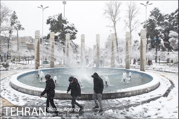بارش برف در میدان نبوت (هفت حوض) 29