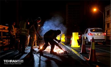 مرمت و بازسازی روکش پل تقاطع حافظ و طالقانی 4