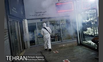 ضدعفونی و پاکسازی بازار تجریش 14