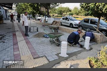 پیادره روسازی خیابان اشرفی اصفهانی