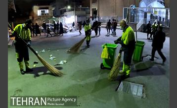 اقدامات شهرداری منطقه ۲۰ در لیالی قدر اطراف حرم حضرت عبدالعظیم حسنی(ع) 11