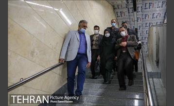 بازدید عضو شورای شهر از ایستگاه مترو یادگار امام(ه) 5