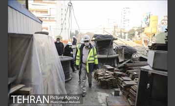 بازدید مهندس امام از مراحل آماده سازی ایستگاه اقدسیه 12