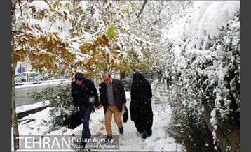 بارش اولین برف پاییزی در تهران 10