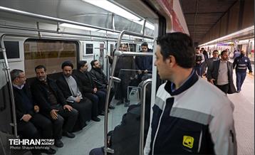 تست گرم بخش میانی خط ۶ مترو تهران 16