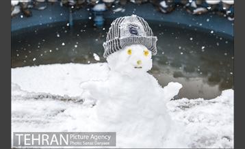 بارش برف در میدان نبوت (هفت حوض) 1