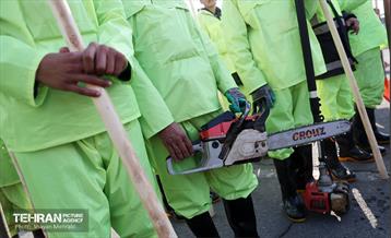 رزمایش زمستانه مشترک شهرداری تهران و پلیس راهور 5