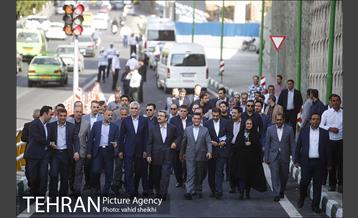 افتتاح و بهره برداری از دور برگردان غیر هم سطح مدرس و تونل آرش-اسفندیار 1