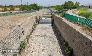 ترمیم و مرمت کانال سرخه حصار در شرق تهران 21