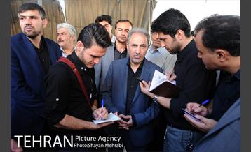 حضور شهردار تهران در مراسم عزاداری تاسوعای حسینی، بازار تهران 19