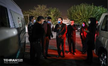 بازدید رئیس سازمان مدیریت بحران شهرداری تهران از گرمخانه خاوران 9