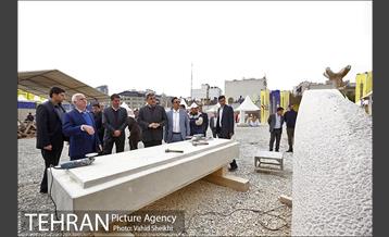 بازدید شهردار تهران از نهمین سمپوزیوم مجسمه سازی تهران 12