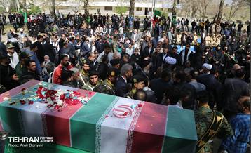 تشییع پیکر پاک و مطهر شهید گمنام در فدراسیون تیراندازی 14