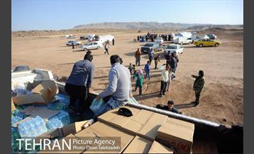 خدمات رسانی شهرداری تهران به مناطق حادثه زلزله کرمانشاه 26