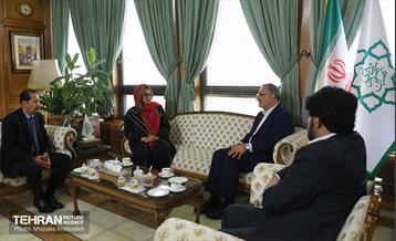 دیدار وزیر حمل و نقل و شهردار ماناگوئا (نیکاراگوئه) با شهردار تهران