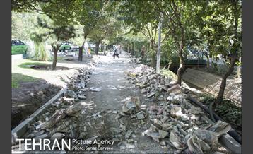 بازسازی سنگ فرش های بلوار کشاورز‎ 12