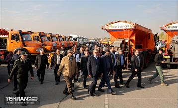 رزمایش زمستانه مشترک شهرداری تهران و پلیس راهور 11